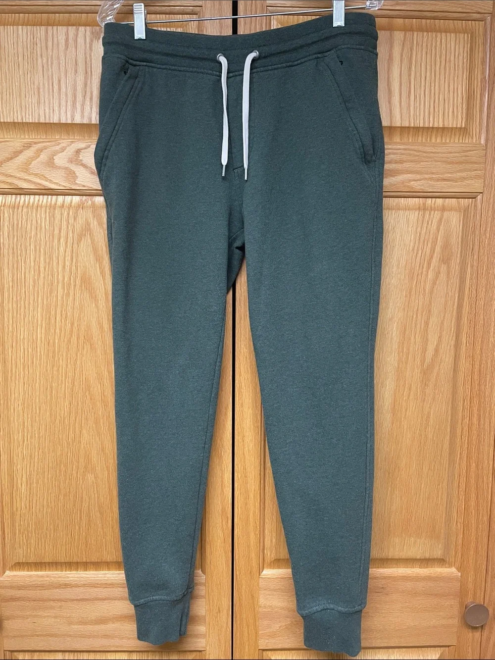 J. Crew Men's Forest Green Fleece-Lined Joggers